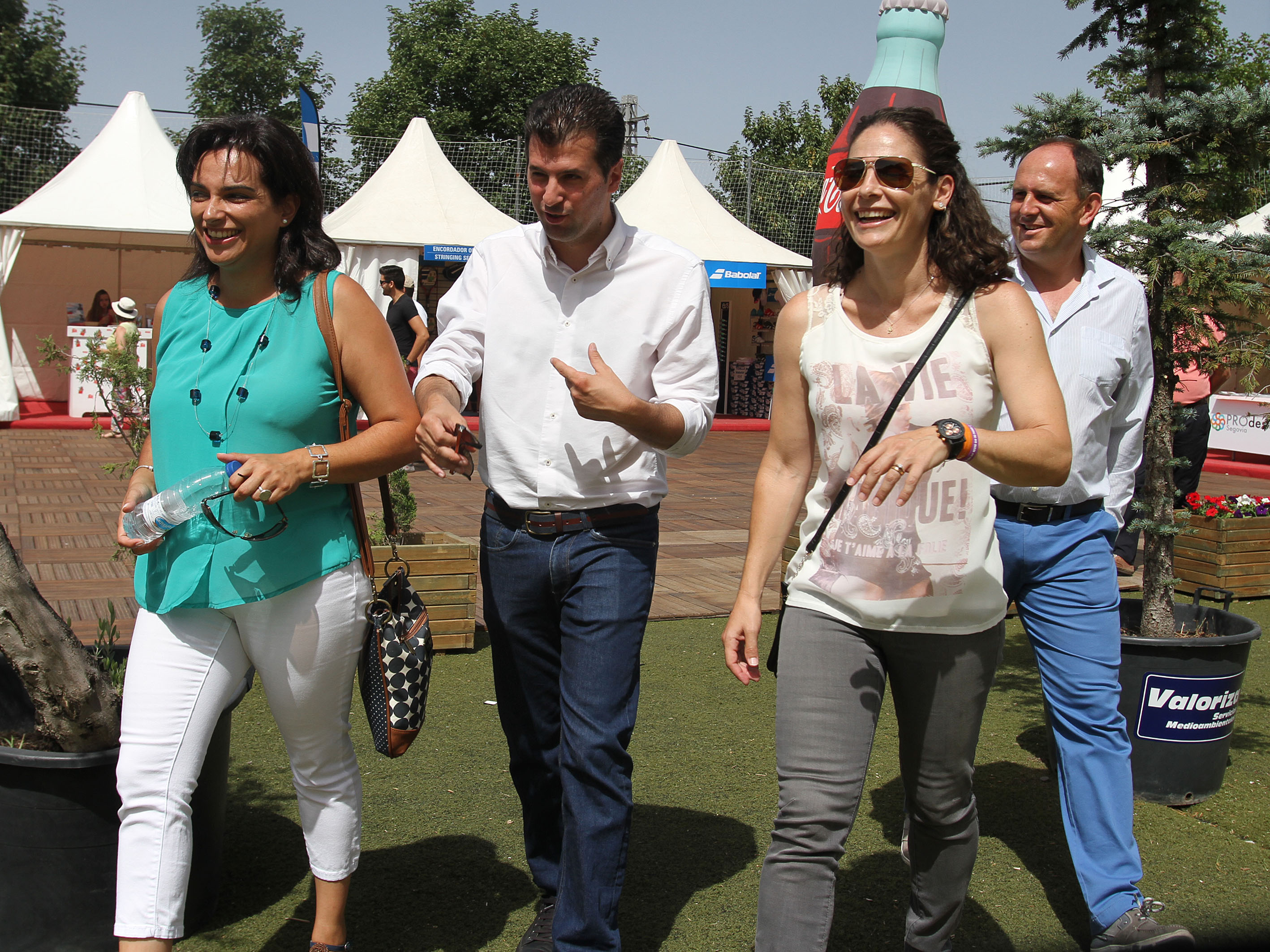 Luis Tudanca visita el Open de Castilla y León