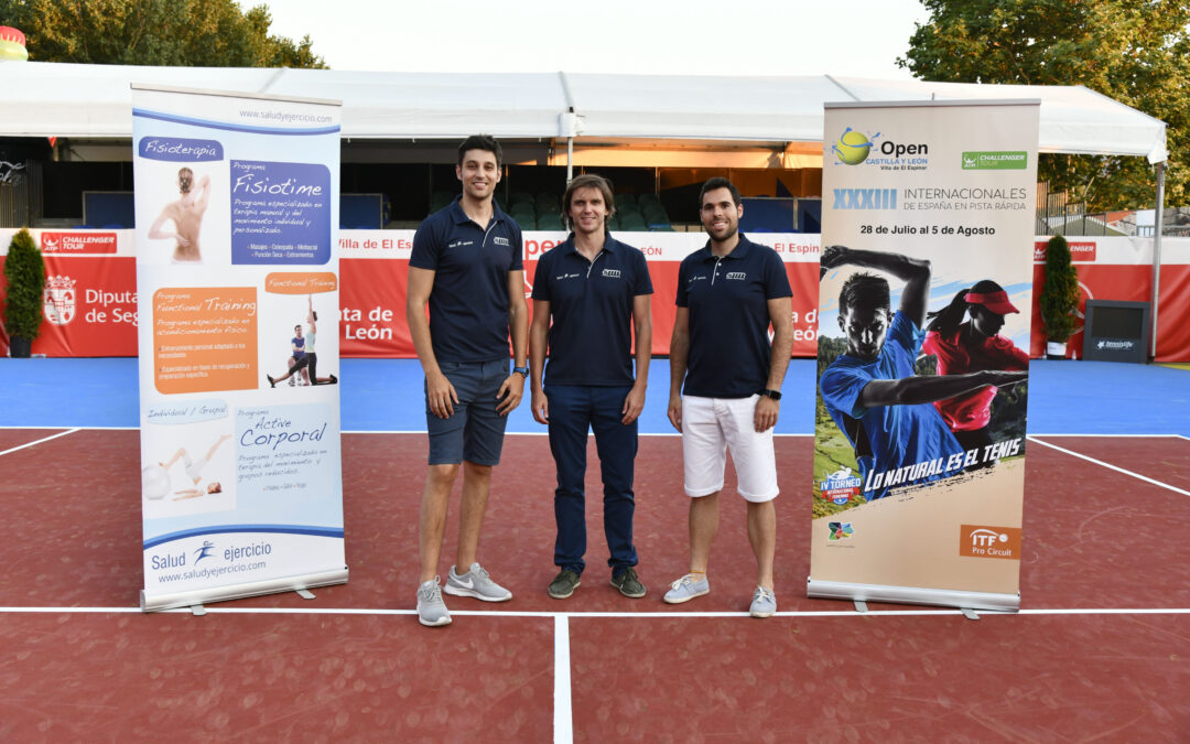 FisioEspaña Wellness, los tenistas del Open Castilla y León-Villa de El Espinar, en buenas manos