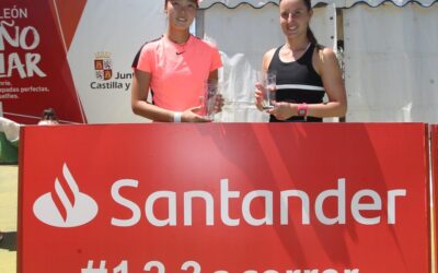 Marina Bassols y Shuo Feng, campeones de dobles del ITF Open Castilla y León. Trofeo Banco Santander