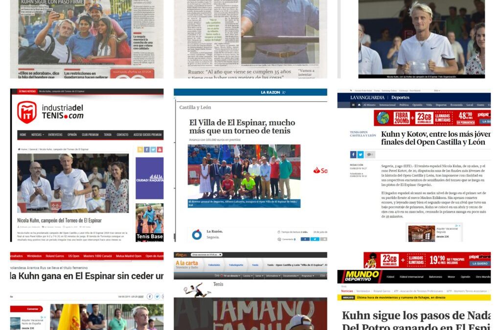 Amplia repercusión en prensa del XXXIV Open Castilla y León Villa de El Espinar