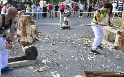 Tradicional demostración gabarrera en el Open Castilla y León Villa de El Espinar