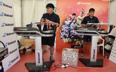 VTS-Tenis, el servicio de encordado del Open Castilla y León Villa de El Espinar