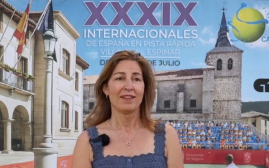 Mónica Muñoz, presidenta del Open Castilla y León Villa de El Espinar