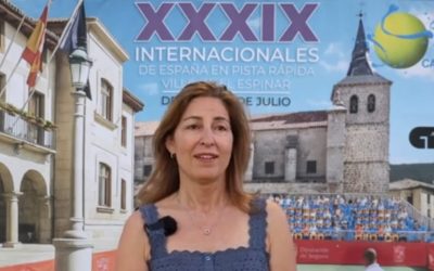 Mónica Muñoz, presidenta del Open Castilla y León Villa de El Espinar