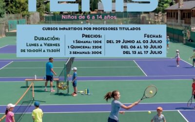 Campamento de tenis de verano en El Espinar 2026