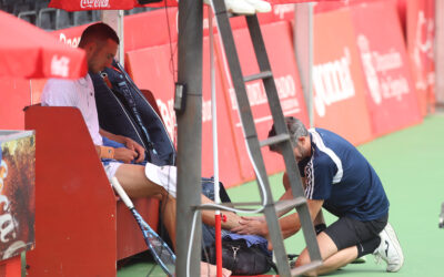 Un servicio de fisioterapia para prevenir, cuidar y recuperar el cuerpo del tenista durante el Open Castilla y León Villa de El Espinar