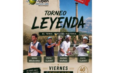 ¡Ven a ver a Sergi Bruguera, ‘Pepo’ Clavet, Quino Muñoz y ‘Pato’ Clavet en el Open Castilla y León Villa de El Espinar!